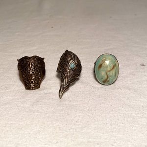 Fossil brand rings ** $5 each or set of 3 for $12